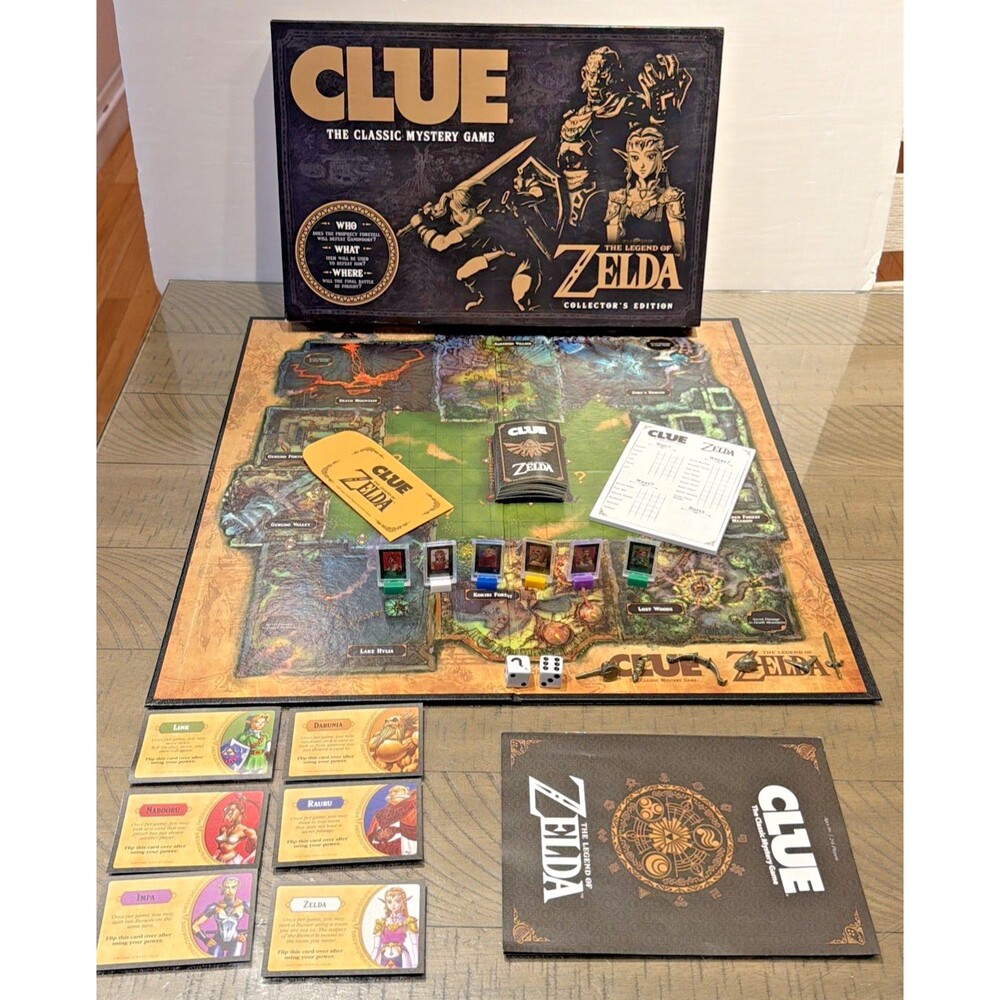 The Legend Of Zelda Collector's Edition CLUE Board Game Complete